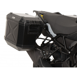 V-Strom 800 DE (2023-) ✓ Ensemble supports + valises Xplorer Cutout Set - Noir