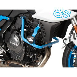 GSX-8S à partir de 2023 ✓ Pare carters bleu avec tampon de protection Hepco-Becker