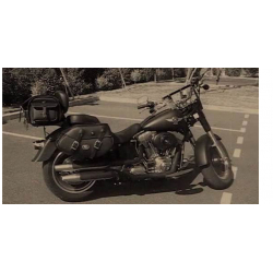 FXSTC Softail Custom ✓ Supports de sacoches type C-Bow Hepco-Becker