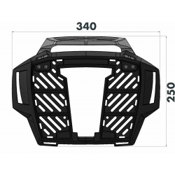 R 1300 GS 2023- ✓ Support de top case Alurack Hepco-Becker