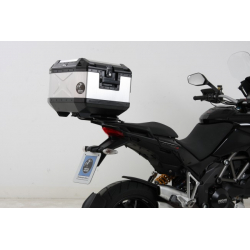 Multistrada 1200/S 2010-2014 ✓ Support de top case Alurack Hepco-Becker