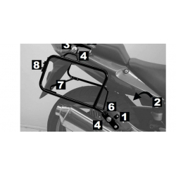 CBF 600 S / N from 2008 ✓ Supports de valises Hepco-Becker Lock-it