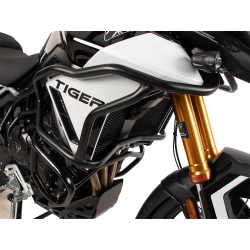 Tiger 900 Rally Pro à partir de 2024 ✓ Protections de réservoir "SOLID" noir Hepco-Becker