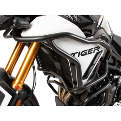 Tiger 900 Rally Pro à partir de 2024 ✓ Protections de réservoir "SOLID" noir Hepco-Becker