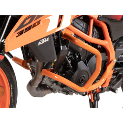 390 Duke à partir de 2024 ✓ Pare carters Orange Hepco-Becker