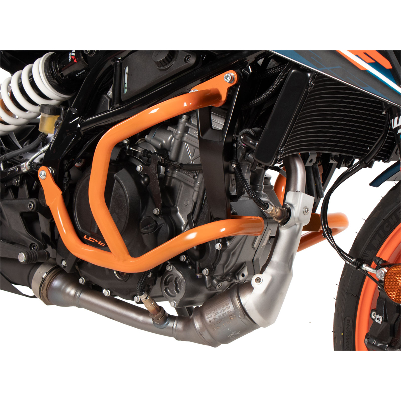 125 Duke à partir de 2024 ✓ Pare carters Orange Hepco-Becker