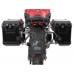 Multistrada V4 / S / Pikes Peak / Rally / RS 2025 ✓ Ensemble supports + valises Xplorer Cutout Set - Noir