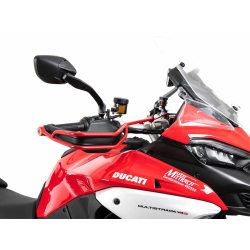 Multistrada V4 / S / Pikes Peak / Rally / RS 2025 ✓ Renforts Protege mains Rouge Hepco-Becker