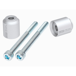 F 800 GS 2008-2023 ✓ Rehausseur de guidon Hepco Becker 30 mm argent
