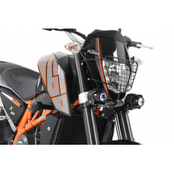 690 Duke / R à partir de 2012 ✓ Grille de protection de phare Hepco-Becker