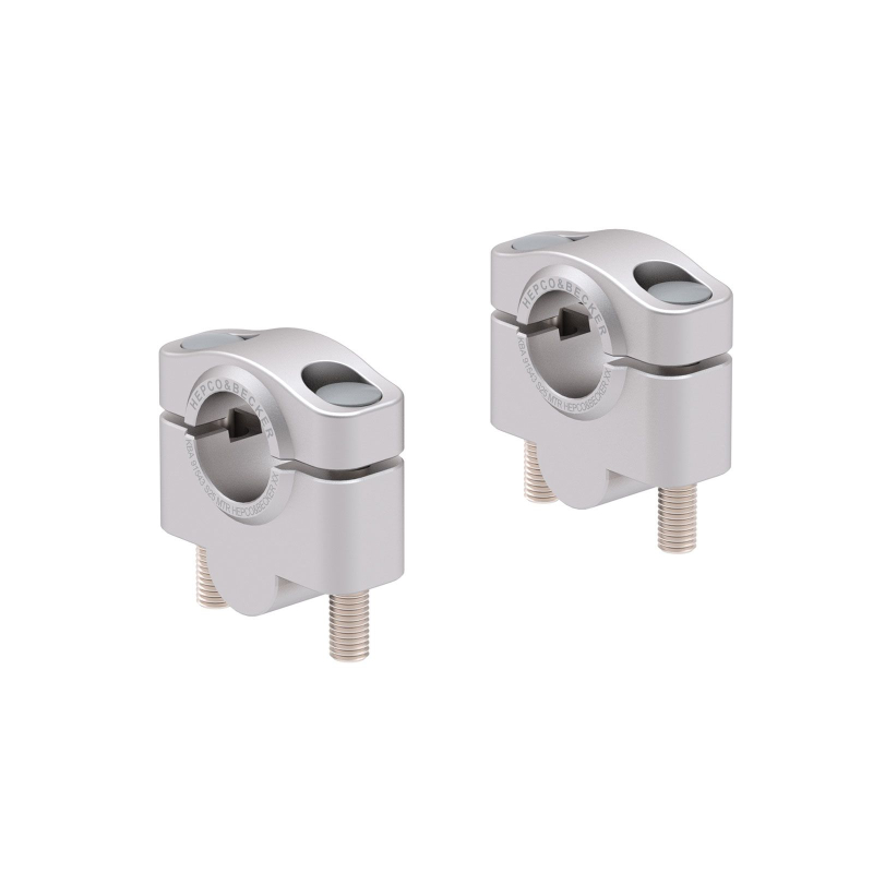 MT-03 à partir 2025 ✓ Rehausseur de guidon Hepco Becker 25 mm argent