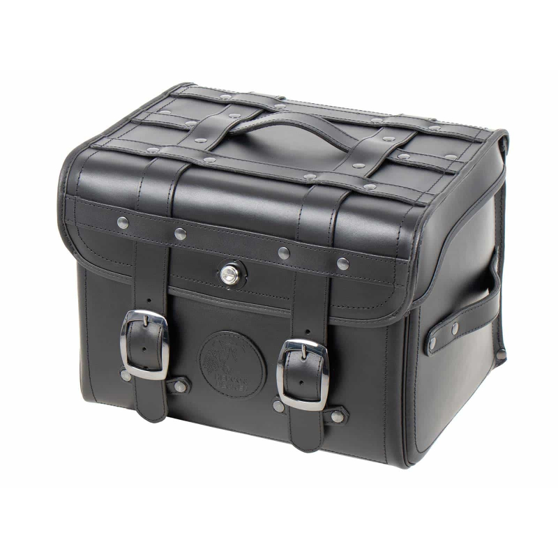 Bagagerie Hepco-Becker / Krauser ✓ Sacoche Cuir Rugged CHEST Noir HEPCO-BECKER pour Tubulaire - Salon