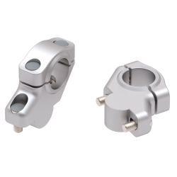 Tracer 9 GT + Y-AMT à partir de 2025 ✓ Rehausseur de guidon Hepco Becker 30 mm et décalage de 21 mm argent