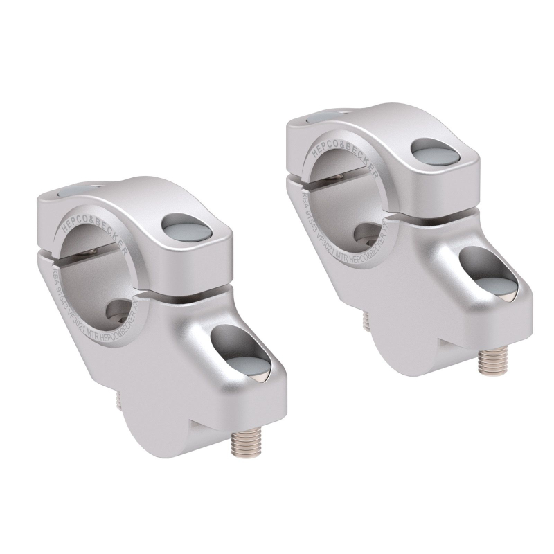 Tracer 9 GT + Y-AMT à partir de 2025 ✓ Rehausseur de guidon Hepco Becker 30 mm et décalage de 21 mm argent