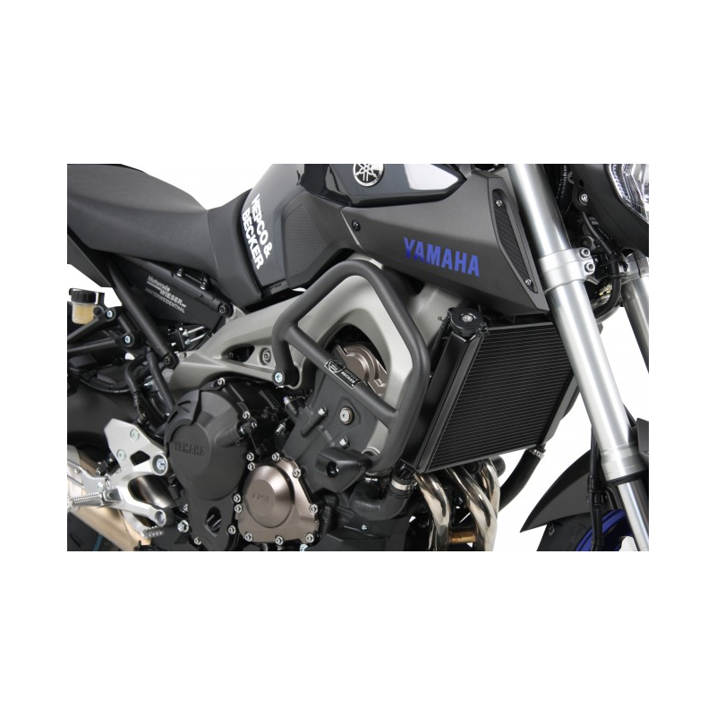 MT-09 2013-2016 ✓ Pare carters Hepco-Becker avec tampons de protection