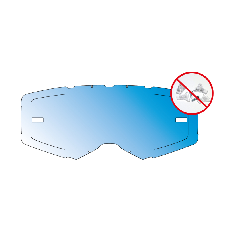 Accessoires ✓ AirScreen écran de remplacement AERO EX - Hydrophobe iridium Bleu