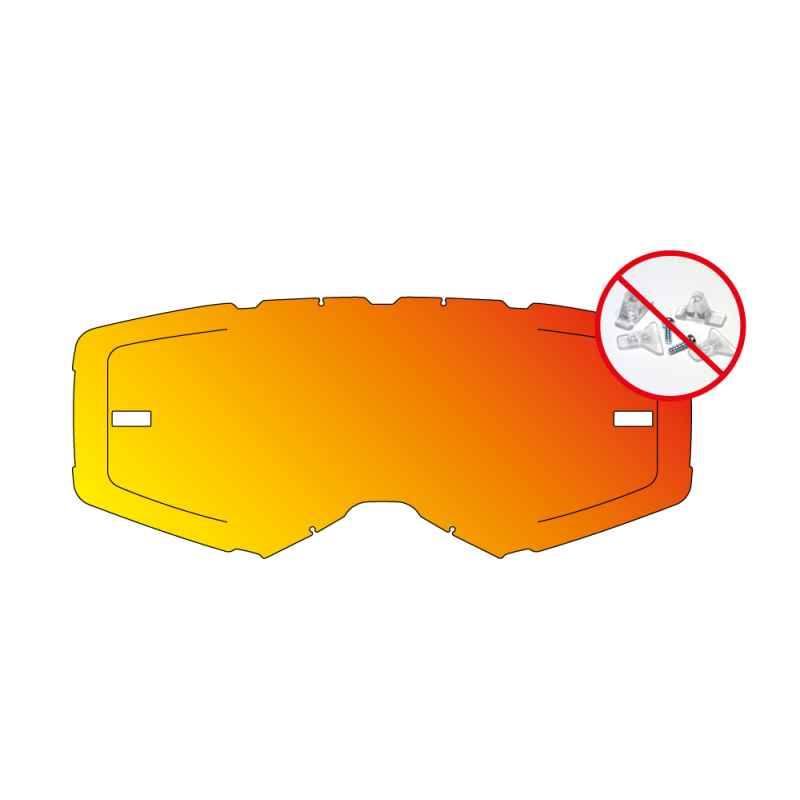 Accessoires ✓ AirScreen écran de remplacement AERO EX - Hydrophobe iridium Rouge