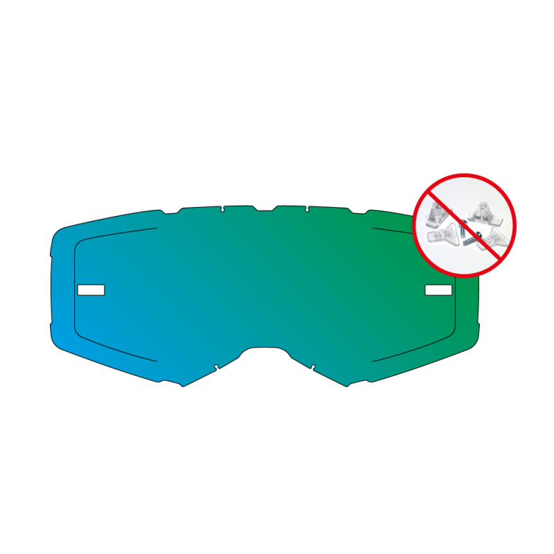 Accessoires ✓ AirScreen écran de remplacement AERO EX - Hydrophobe iridium Vert
