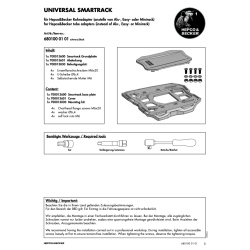 Bagagerie Hepco-Becker / Krauser ✓ Universel Smartrack Noir Hepco&Becker