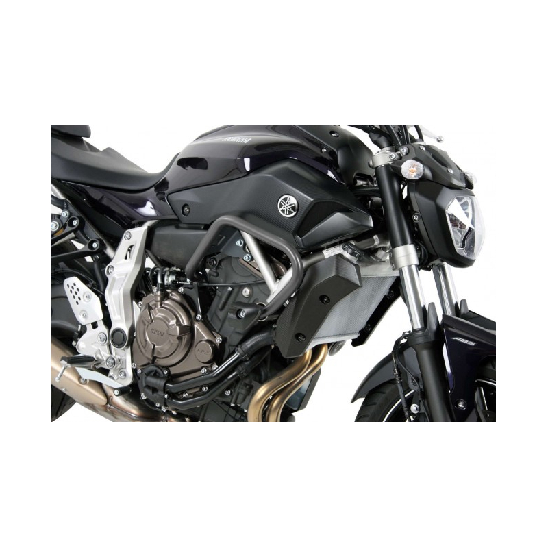 MT-07 2014-2017 ✓ Pare carters Hepco-Becker avec tampons de protection