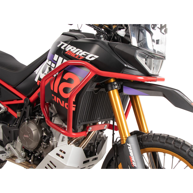 Tuareg 660 Rally 2025- ✓ Protections de réservoir ROUGE Hepco-Becker