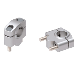 Bear 650 à partir de 2025 ✓ Rehausseur de guidon Hepco Becker 25 mm argent