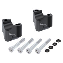 1390 SUPER DUKE R / EVO (2024-) ✓ Rehausseur de guidon Hepco Becker 25 mm noir
