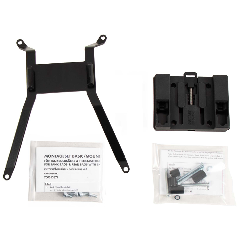 F 800 GS 2008-2023 ✓ Supports sacoches réservoir Lock it tankring Basic Hepco-Becker