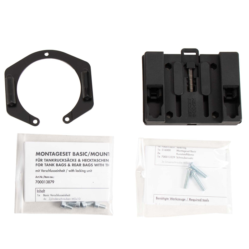 790 Duke à partir de 2018 ✓ Supports sacoches réservoir Lock-it tankring Basic Hepco-Becker
