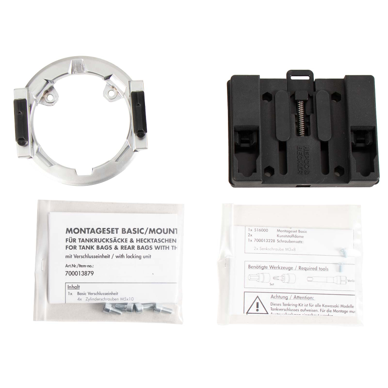 Z 650 2017-2019 ✓ Supports sacoches Lock-it tankring Basic Hepco-Becker