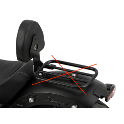 Scout Sixty Bobber 2025- ✓ Dosseret conducteur pour Solorack Hepco-Becker
