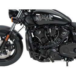 Scout Sixty Bobber 2025- ✓ Pare carters Hepco-Becker noir Non compatible avec les commandes avancées