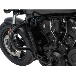 Scout Sixty Bobber 2025- ✓ Pare carters Hepco-Becker noir Non compatible avec les commandes avancées