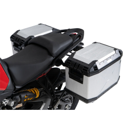 Multistrada V2 / S à partir de 2025- ✓ Ensemble supports + valises Xplorer Cutout Set - Alu