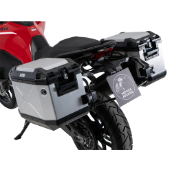 Multistrada V2 / S à partir de 2025- ✓ Ensemble supports + valises Xplorer Cutout Set - Alu