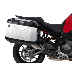 Multistrada V2 / S à partir de 2025- ✓ Ensemble supports + valises Xplorer Cutout Set - Alu