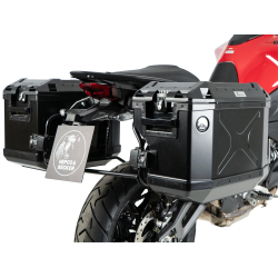Multistrada V2 / S à partir de 2025- ✓ Ensemble supports + valises Xplorer Cutout Set - Noir