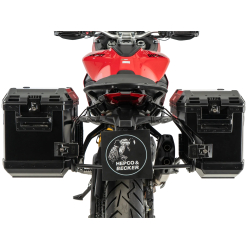 Multistrada V2 / S à partir de 2025- ✓ Ensemble supports + valises Xplorer Cutout Set - Noir