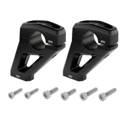 R 12 G/S à partir de 2025 ✓ Rehausseur de guidon Hepco Becker 30 mm et décalage de 24 mm noir
