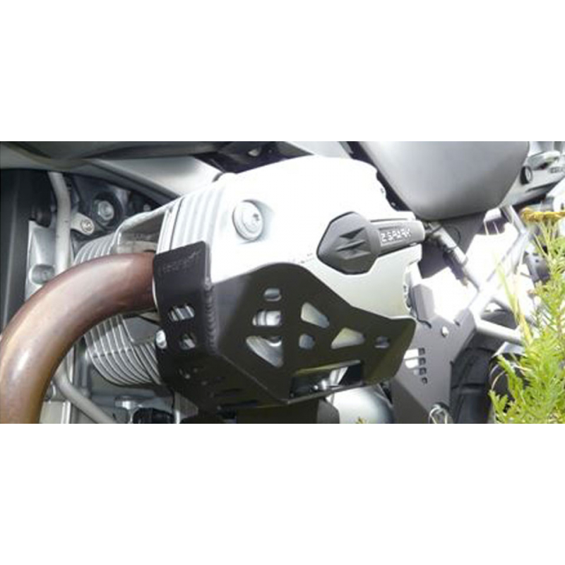 R 1200 GS 2004-2007 ✓ Protections de cylindres anodises noir (la paire)