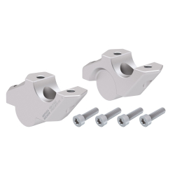 R 1200 RS à partir de 2015 ✓ Rehausseur de guidon Hepco Becker 30 mm et décalage de 21 mm argent