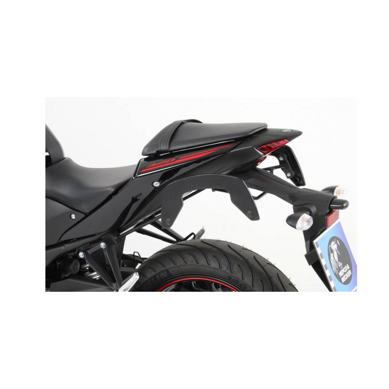 YZF-R3 à partir de 2015 ✓ Supports de sacoches type C-Bow Hepco-Becker