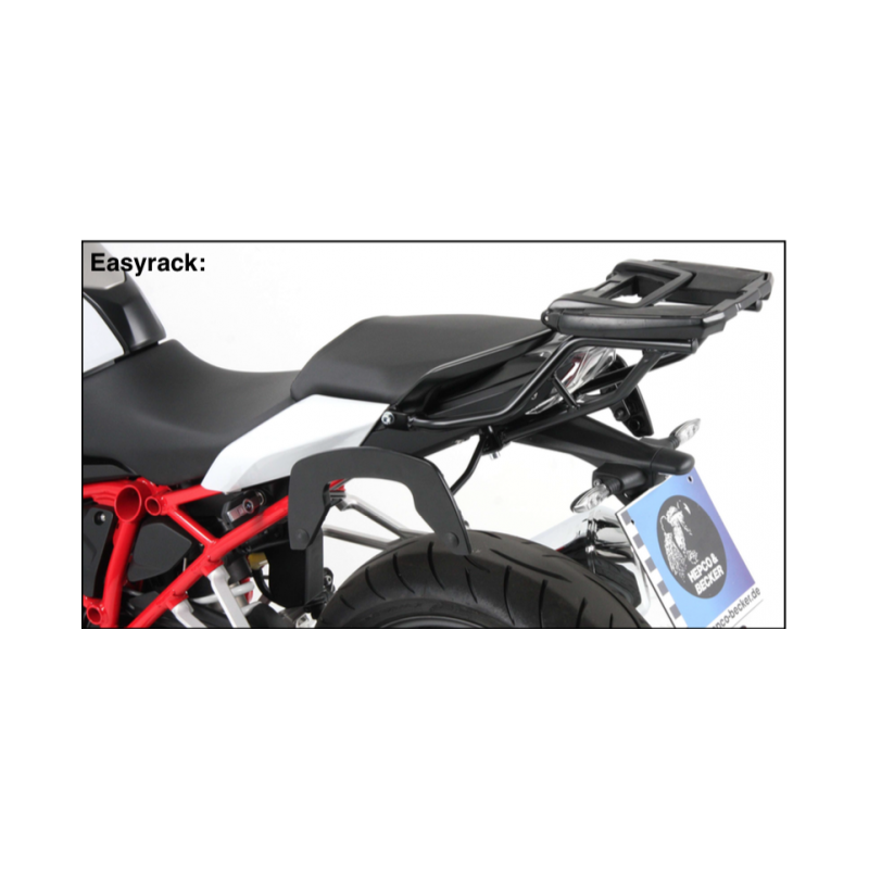 R 1200 R from 2015 ✓ Support de top case Easyrack rouge Hepco-Becker