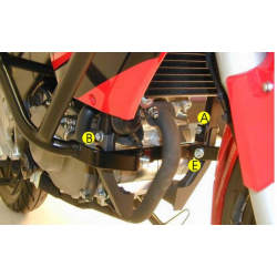 CBR 125 R 2007-2011 ✓ Protections avant Moto Ecole Hepco & Becker CBR 125 R 07-11