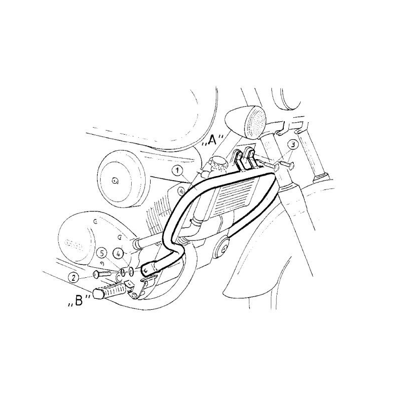 VT 125 C2 Shadow 1999-2000 ✓ Pare carters Hepco-Becker
