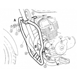CMX 250 Rebel 1996-2001 ✓ Pare carters Hepco-Becker