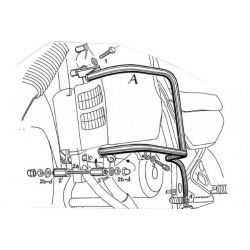 XL 600 V Transalp 1987-2000 ✓ Pare carters Hepco Becker