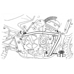 CBF 600 2004-2007 ✓ Pare carters Hepco-Becker