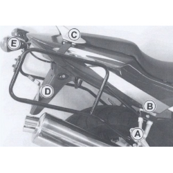 CBR 600 F 1999-2010 ✓ Support de top case tubulaire Hepco-Becker