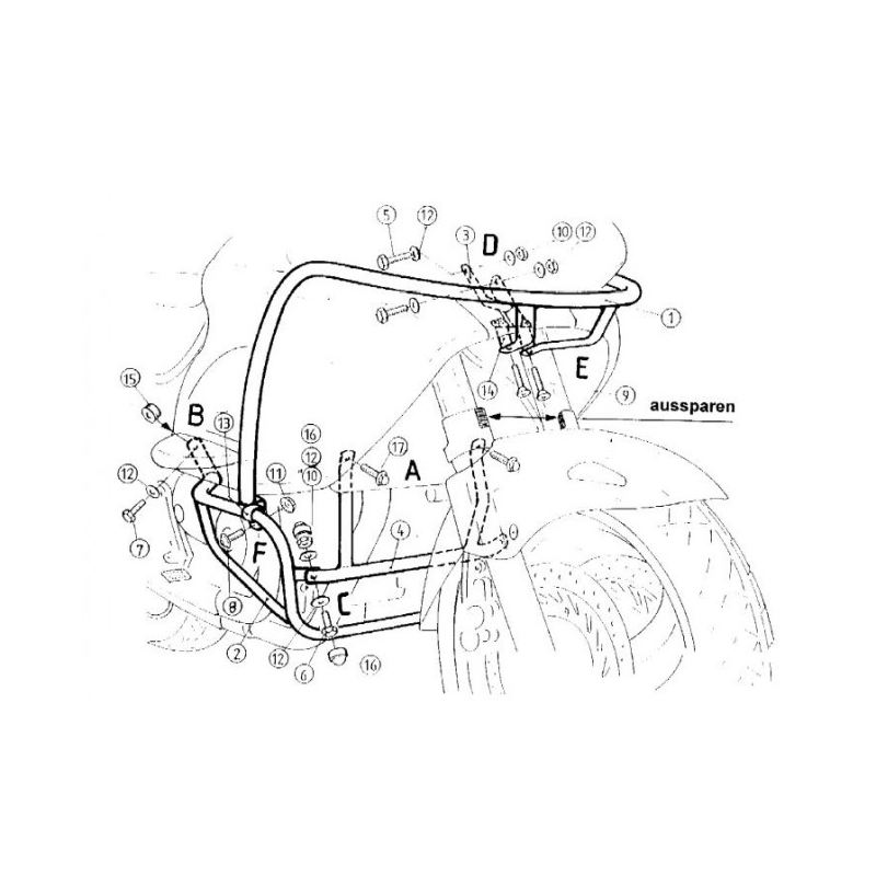 NT 650 V Deauville 1998-2005 ✓ Pare carters Hepco-Becker